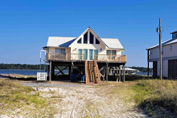 Dog friendly home with private beach internet and washer and dryer
