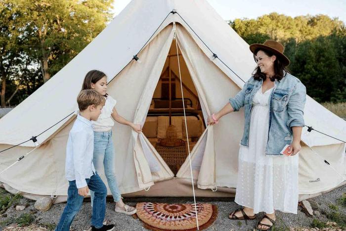 Big Top Bell Tent in Boyne Falls, MI