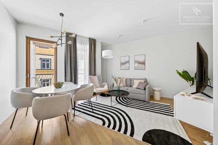 2BR Kalamaja flat with private lift & roof terrace