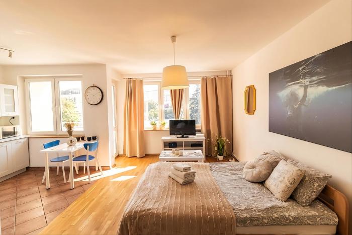 PiotrApartments - Mokotów Broniwoja - Stylish Studio near Metro