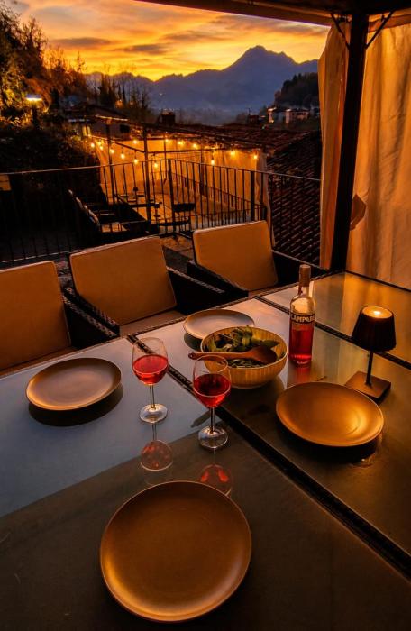Stunning mountain views in Tuscany at Il Ponte