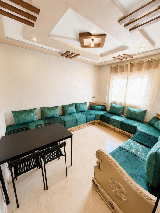 Appartement familial 2 chambres proche de Marjane parking gratuit