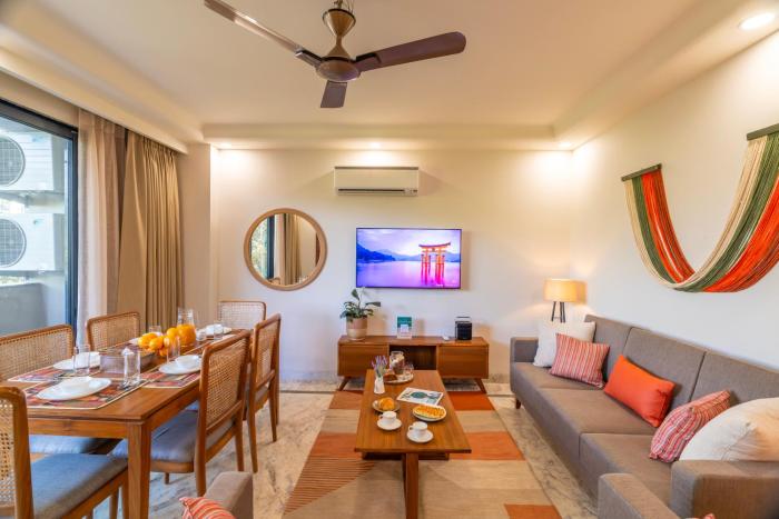 The GK Nook Elegant 3BHK Apartment in Greater Kailash, Delhi