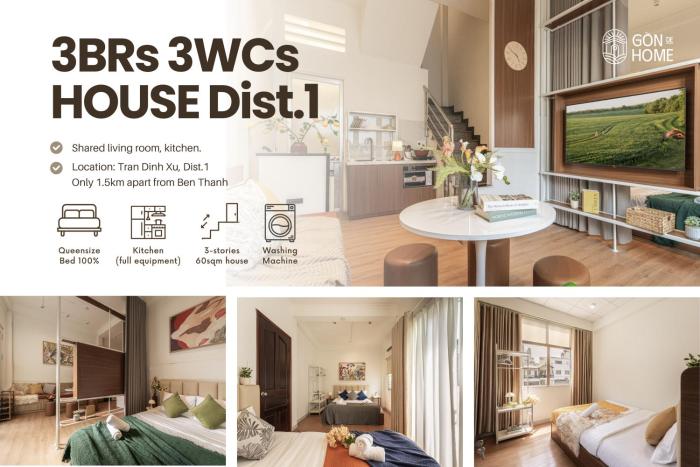 Cozy 3BRs house in centre - Deal for pax 8