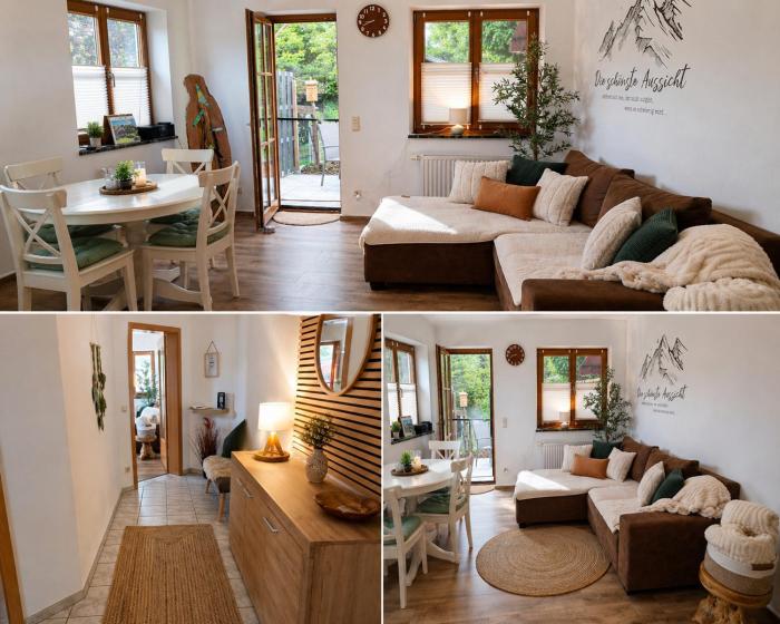 Ruhige Ferienwohnung Nussbaum mit kostenlosem Parkplatz ideal für Monteure, Geschäftsreisende, Paare & Durchreisende