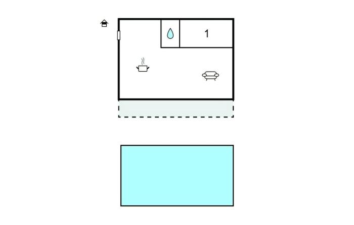 1 Bedroom Cozy Apartment In Makarska
