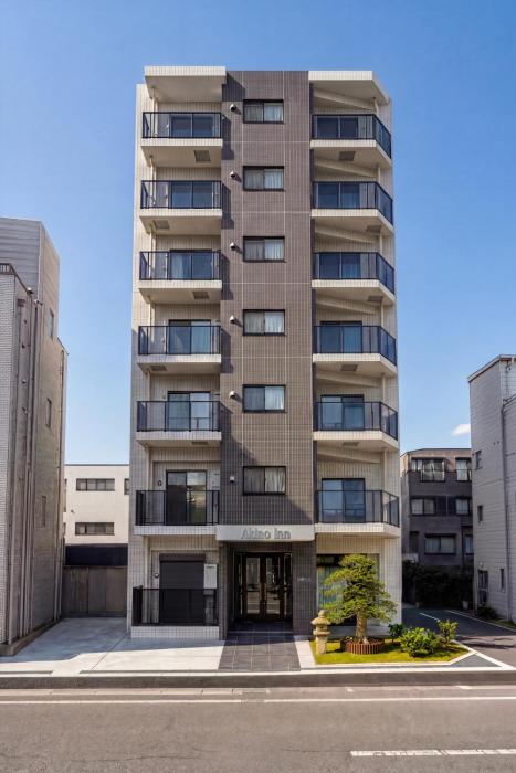 Akino Inn, New Apart ment Hotel, Japanese Style, 2BR with Large Balcony, Private Bath and Separate Toilet, Sleeps 5, 3-Min Walk to Tengachaya St ation, Direct Access to Kansai Airport, Near Namba and Tsutenkaku