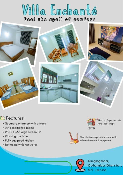 Villa Enchanté - Apartment in Nugegoda 2BR