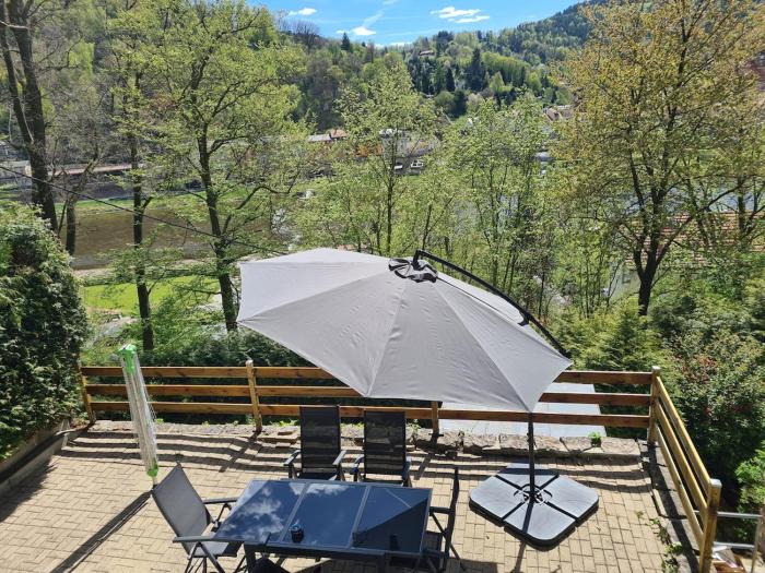 Ferienwohnung Klara am Lilienstein mit großer Terrasse