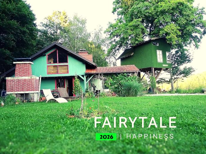 Tree house Ramona & Fairytale wooden house by Ljubljana