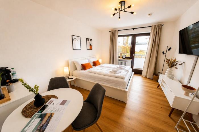 GoldPath Passau - Spitalhof I Modern I WLAN I Küche I Balkon I SmartTV mit Wipu