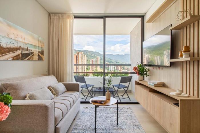 Poblado lovley view, flat 22, 2Br AC Wifi