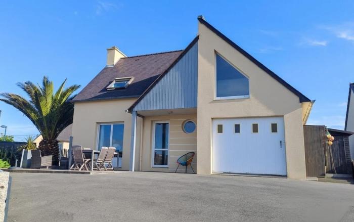 Maison de vacances bord de mer Sibiril Moguériec finistère la villa Léonie