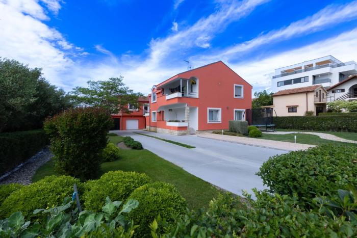 Red home apartment with private parking