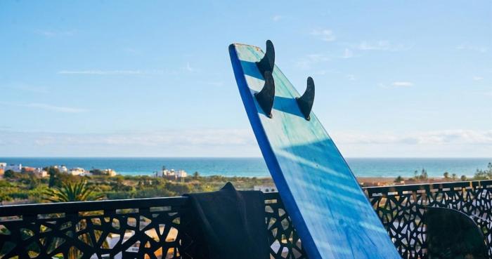 Surf House Near Beach, Rooftop View