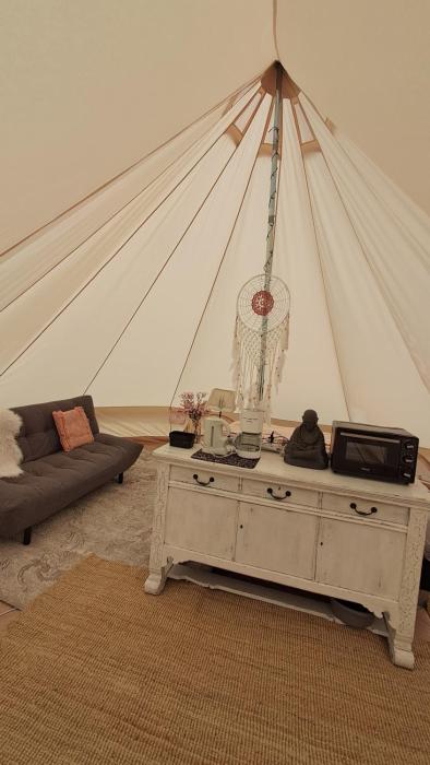 Bell-tent Luna met uitzicht