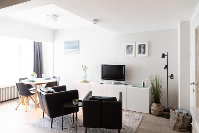 Ruime 2 pers studio bij casino Oostende: geniet van zee, kunst, en relax