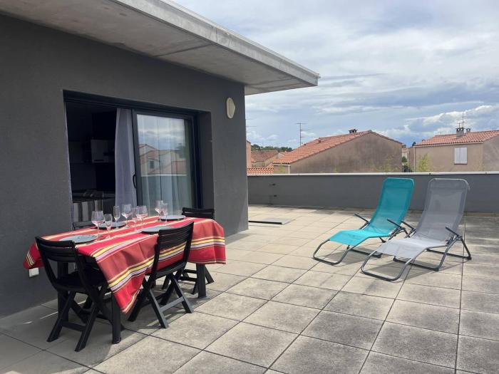 Entre plage et village Appartement climatisé 4JG4