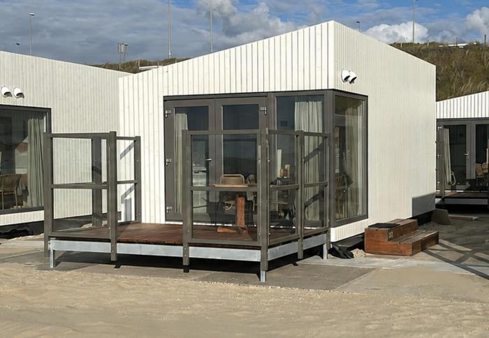 Cabanas direct op het strand