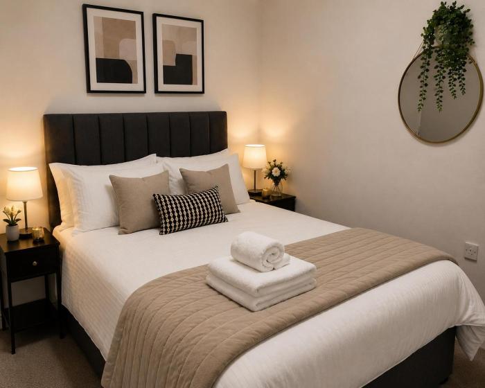 Modern Heathrow Apartment with Private Parking & Garden