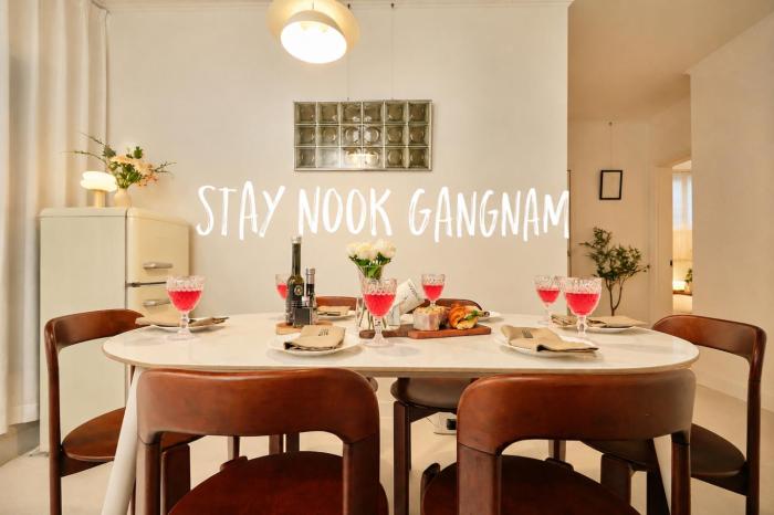 Stay Nook Gangnam #선정릉역 도보 4분#호텔급 침구#각 방 에어컨 #무료 Wi-Fi#최대8인#2025년올리모델링#세탁건조기#공항버스 이용 편리