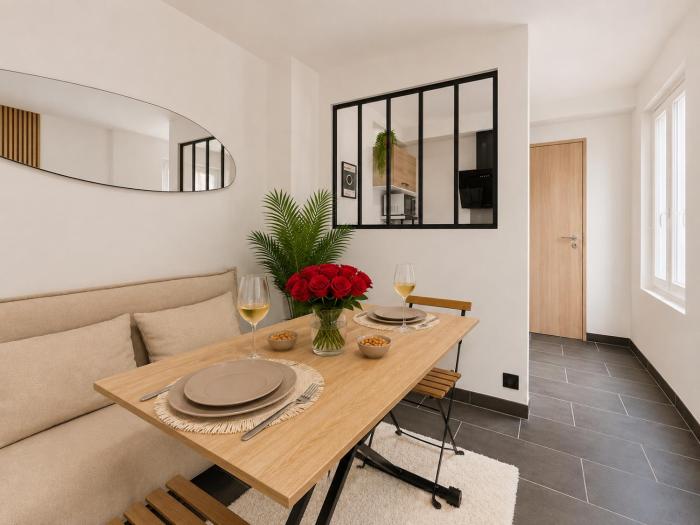 T2 cosy au cœur du centre, idéal pour 2 voyageurs