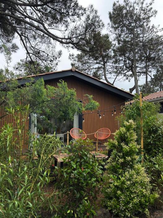 la cabane de la plage au milieu des pins parking privé 300m de la plage