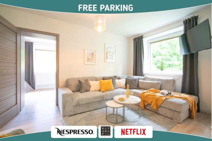 Forest retreat apartino - u lesa, parkování zdarma, Starlink 250 Mbs, terasa & grill, nespresso, netflix