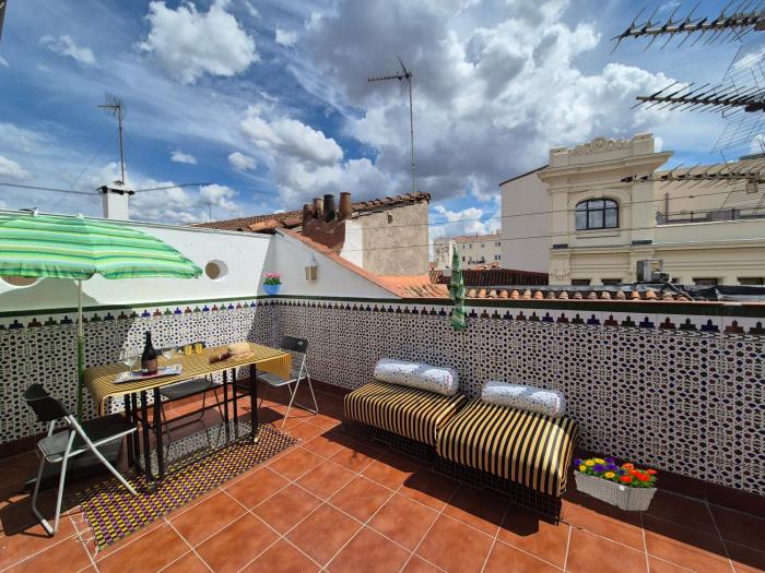 Ático Vintage con terraza en Madrid centro