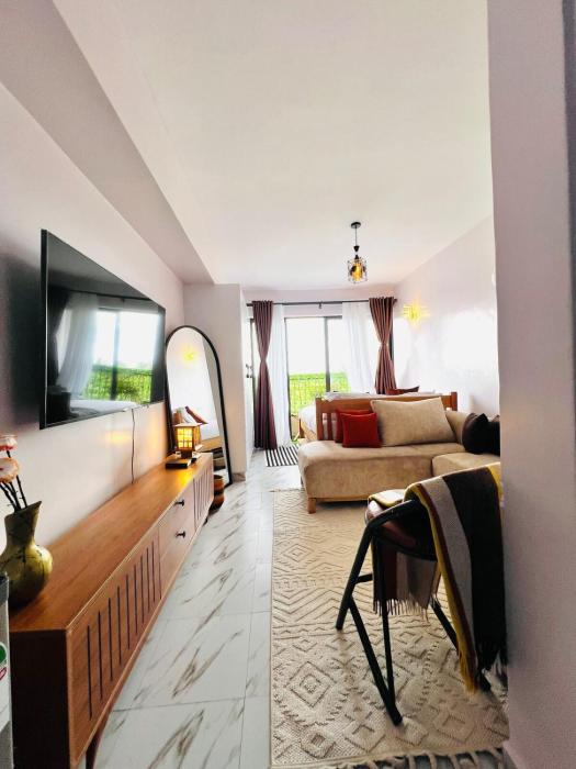 Modern Studio Apartment with Balcony City and Stadium Views in Ngong Road