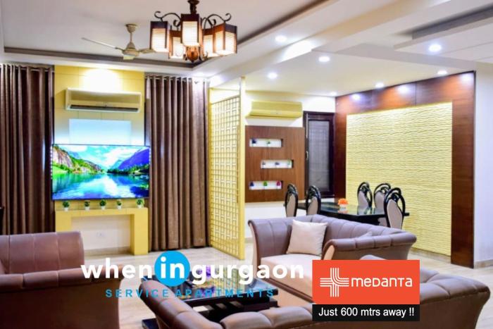 When In Gurgaon - 3 BHK MEDANTA MEDICITY 3 Mins Drive, FORTIS 5 Mins Drive