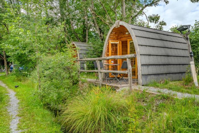 Cozy Lake Pod with shared bathroom near Gstaad