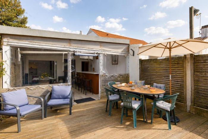 A 550m de la plage - maison avec jardin pour 8