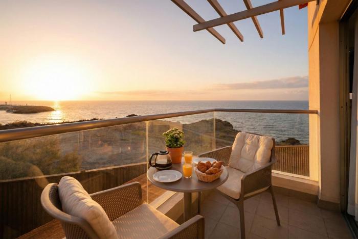 Villa costera, mar, golf y muelle deportivo