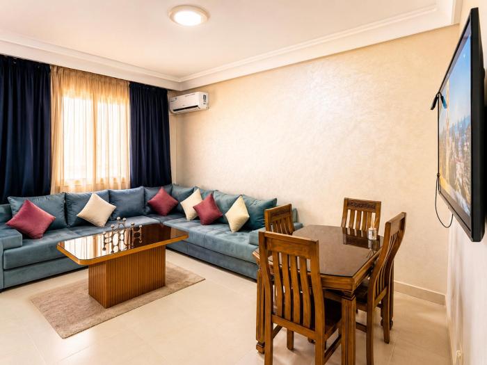 Appartement Climatisé 2 Chambres à Marrakech Proche Golf & Jamaâ El Fna