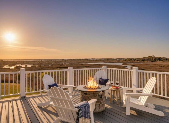 NEW 5BR Private Beach Fire Pit