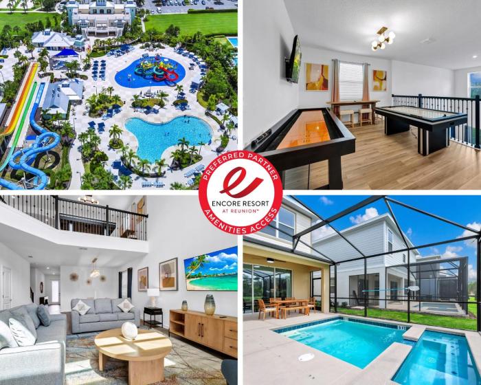 Near Disney! Modern Pool Home Waterpark Access At Encore Resort - 7874Po
