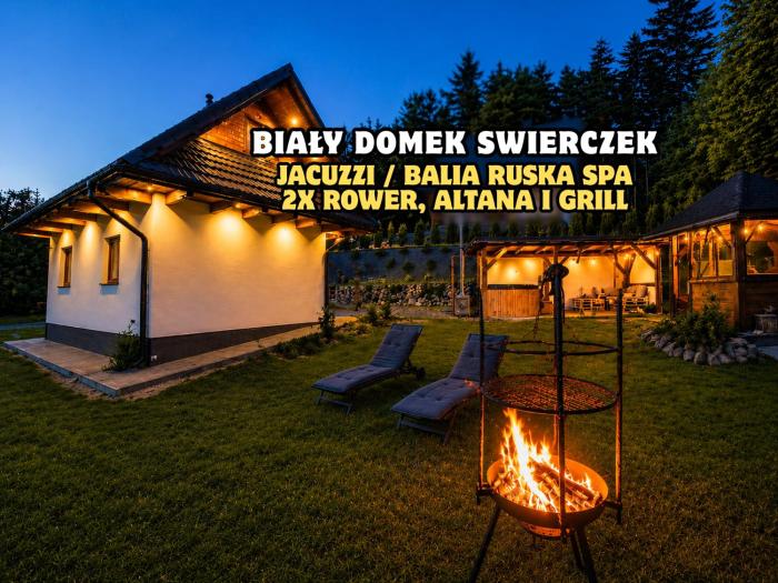 Biały Domek Świerczek - Jacuzzi, Balia Ruska SPA, Rowery, Altana i Grill w Słopnice
