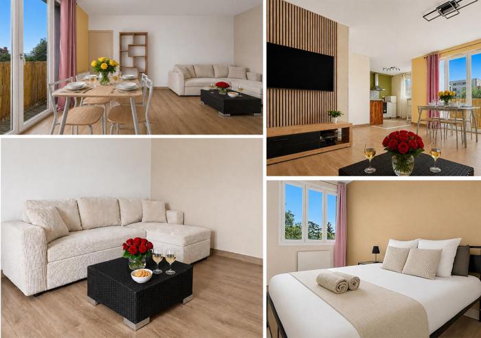 Appartement lumineux avec balcon et parking gratuit