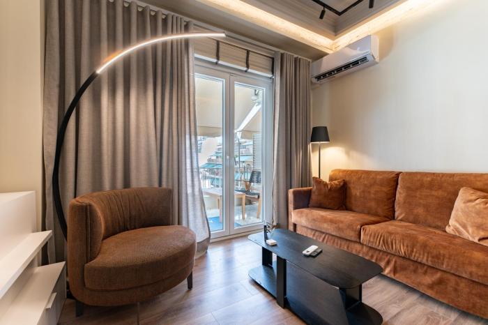 Modern 1BR - Sunny Balcony -Central Pagrati-MARE Luxury Suites A