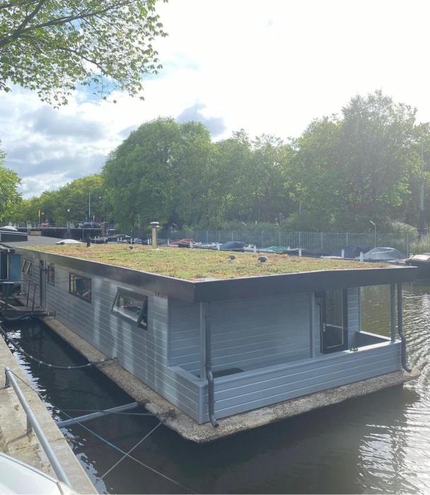 House boat on one of the beautiful canals