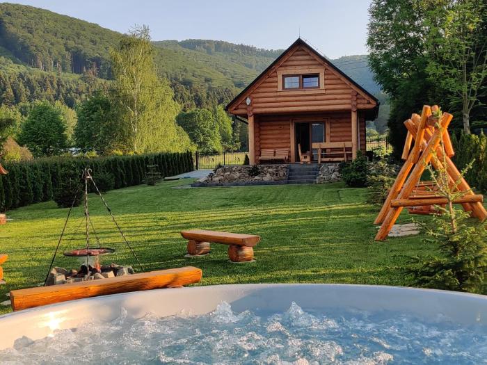 Chata Brenna - prywatne jacuzzi i sauna z widokiem na góry