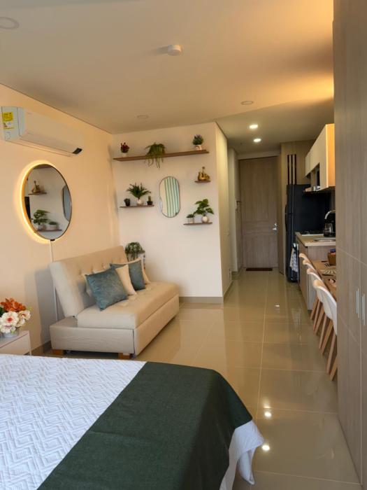 Hermoso apartestudio, con balcón en Santa Marta