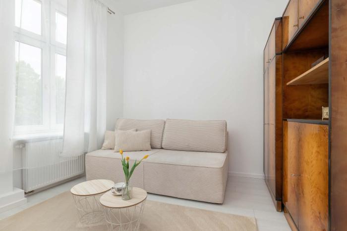 Przytulny Apartament z Dwiema Sypialniami Blisko Centrum by Noclegi Renters