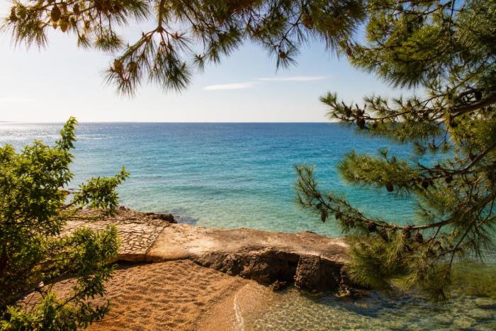Relax Mandre 200m from the beach Sea view