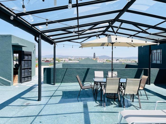Departamento #202 en Centro Histórico con terraza panorámica compartida