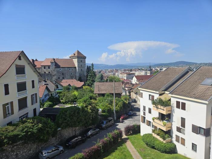 Renovated duplex, balcony, parking, 200m Lac dAnnecy