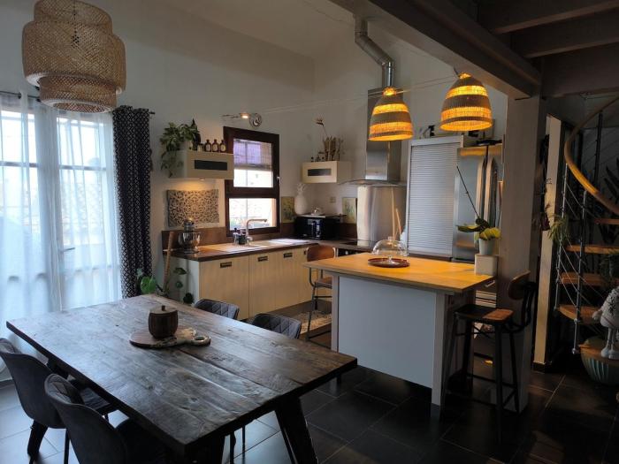 Appartement en duplex avec terrasse sur toit