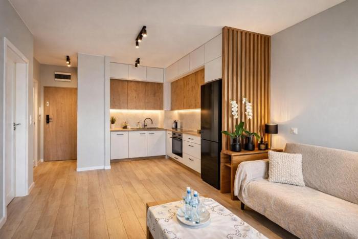 Elegant 1-Bedroom Flat With Balcony Near Wrocław