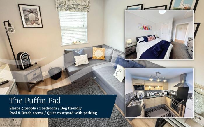 The Puffin Pad - Part of the The Bay Filey Holiday Village with pool, gym and direct beach access, pub, restaurant, tennis and meadows walks